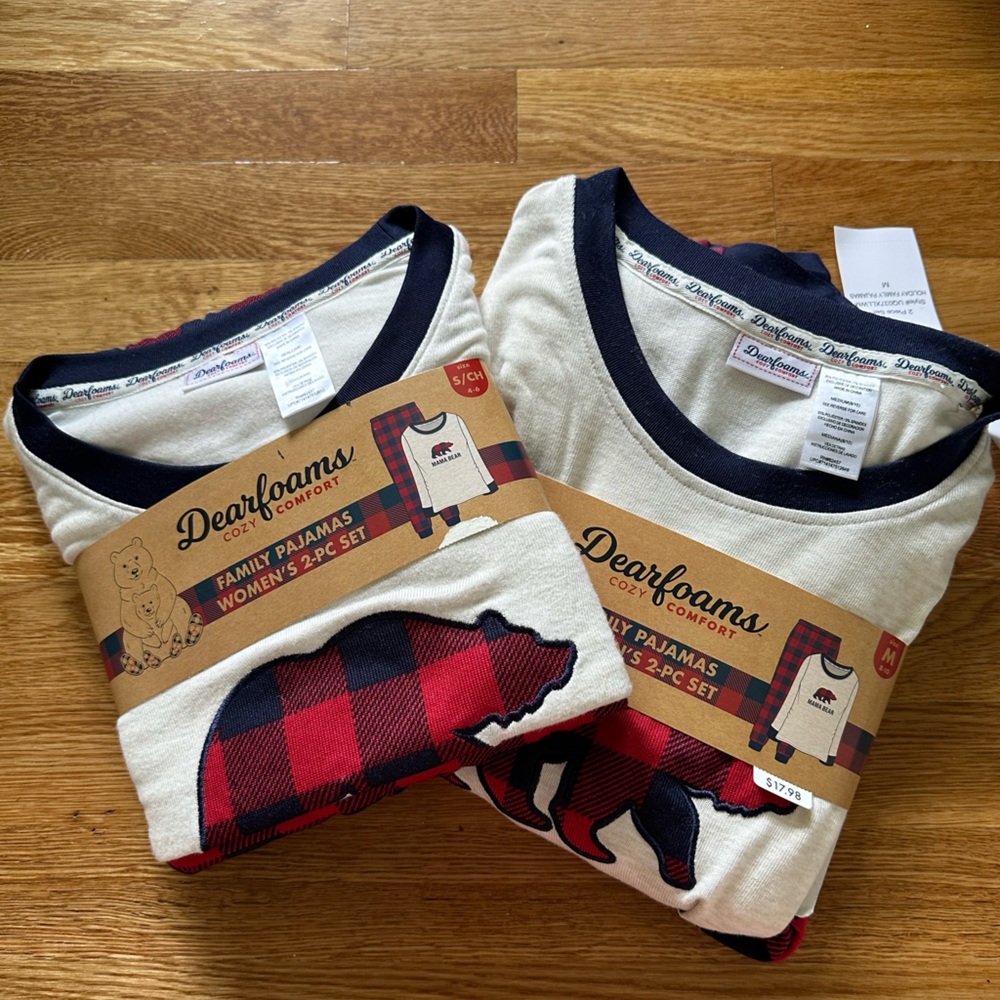 Dearfoams cozy comfort family pajamas women’s 2-pc set.